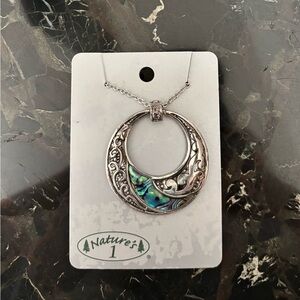 Vintage Wild Pearle Abalone Pendant - Mystic Moon Approximately 2”x 2”